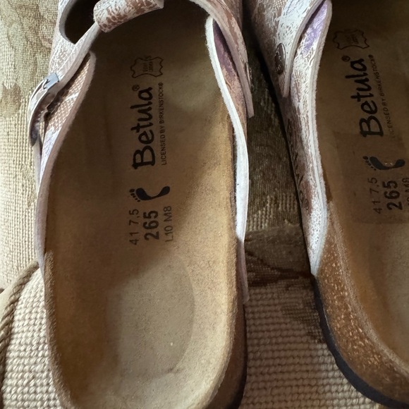 Birkenstock Betula Woman’s Lace Floral Pattern Clogs Size 41 - Picture 5 of 9